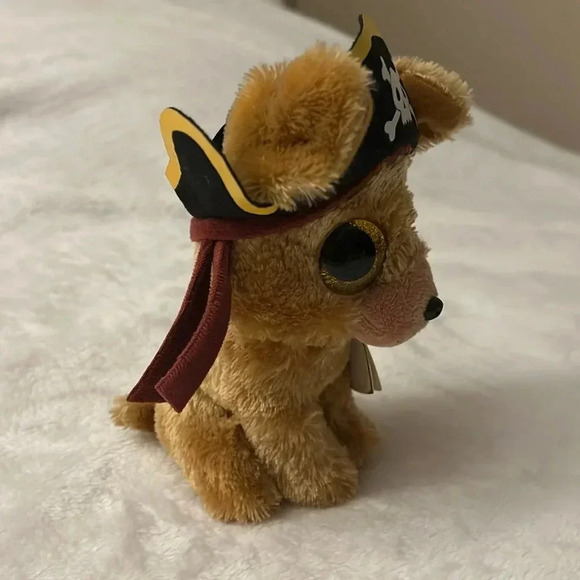 🦖 🏴☠️ Ty beanie baby Rowan the pirate dog. NWT. 🐶 - Picture 4 of 7